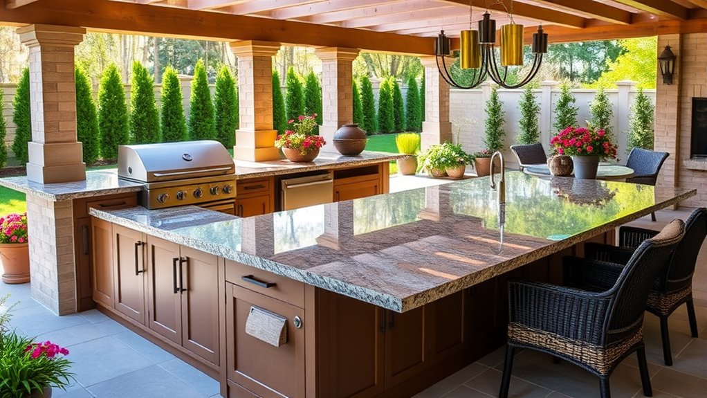 choosing durable functional outdoor islands