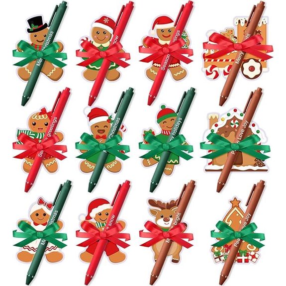 christmas themed stationery set