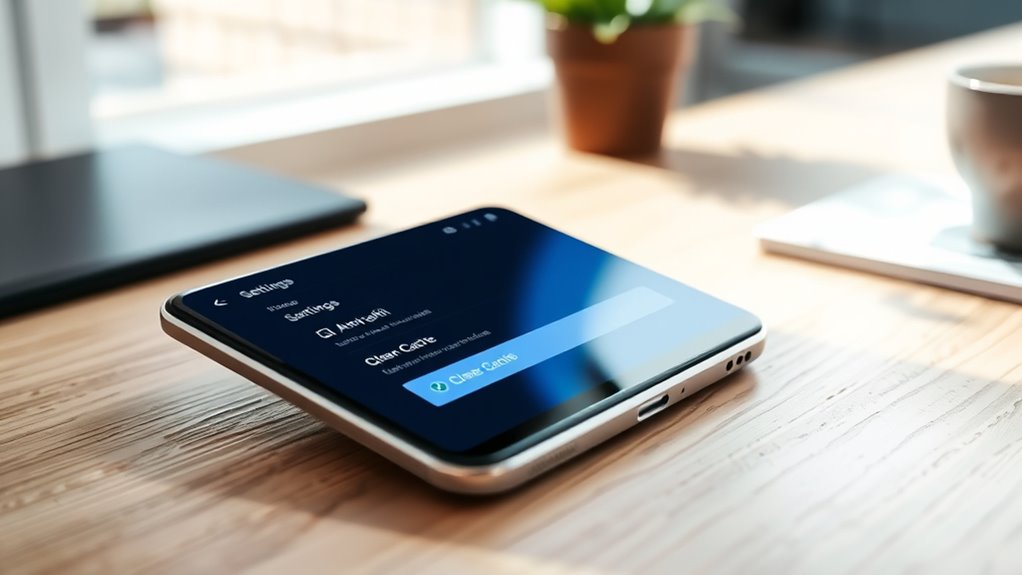 clear cache for better speed