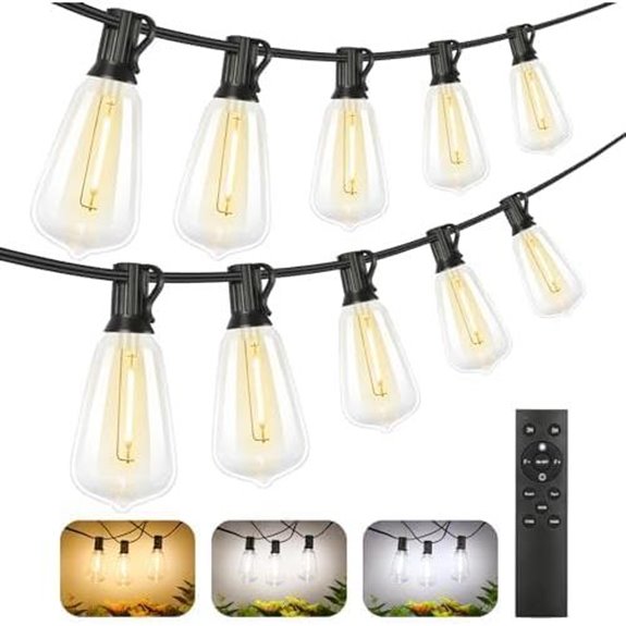 color changing outdoor string lights