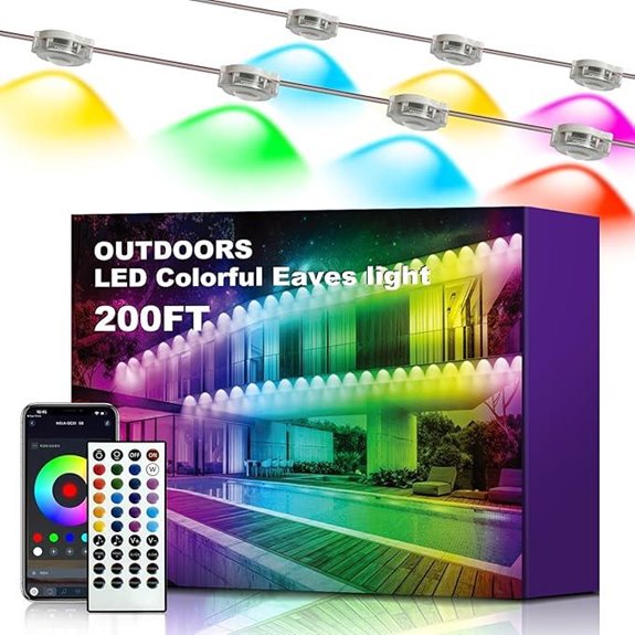 XINKAITE 200FT RGBIC Outdoor String Lights with App