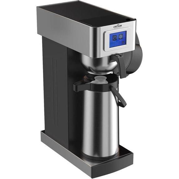 Crosson Commercial Coffee Brewer with Waterline Dispenser