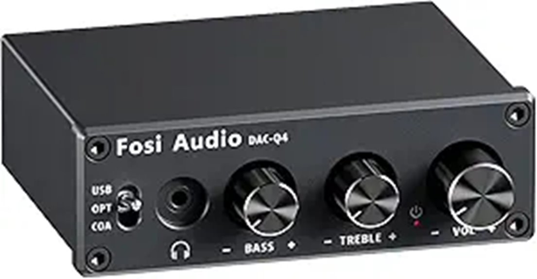 Fosi Audio Q4 DAC Headphone Amp with Multiple Inputs