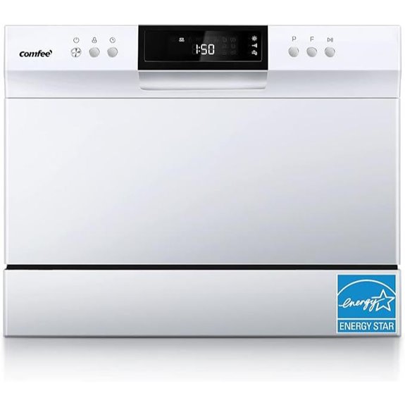 compact dishwasher with settings