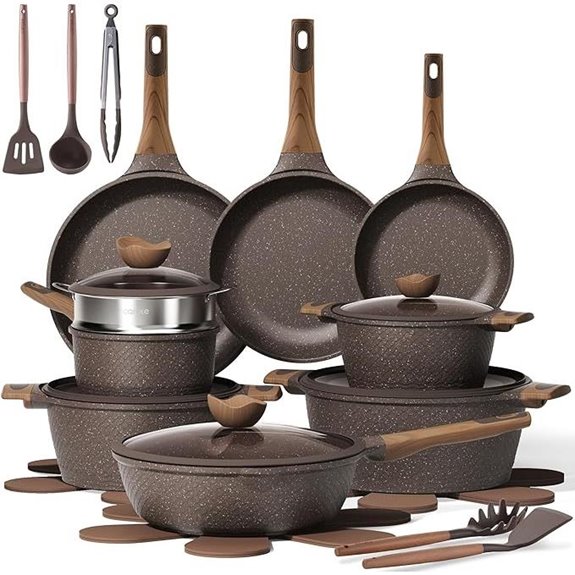 CAROTE 26-Piece Nonstick Pots and Pans Set