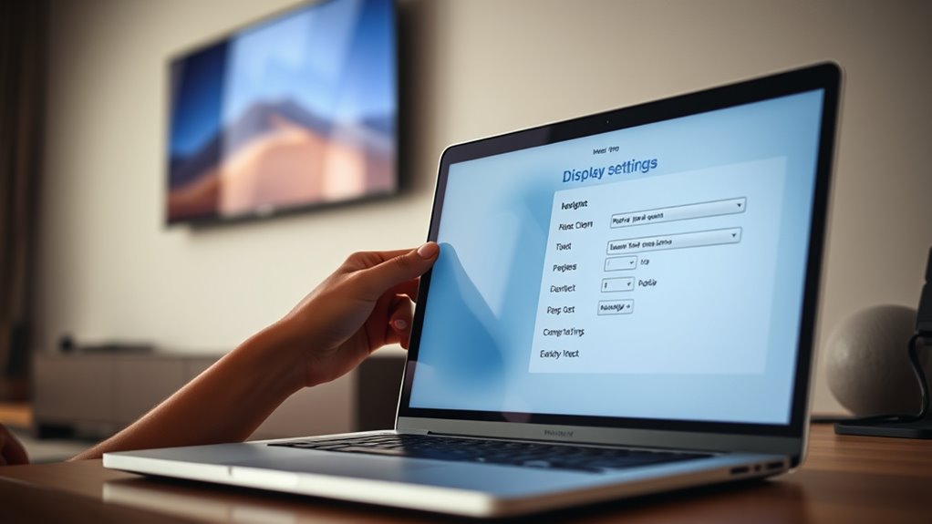 configure display settings properly