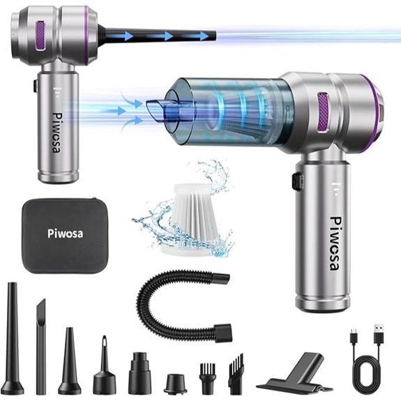 Cordless Handheld Vacuum with LED Light and Brushless Motor