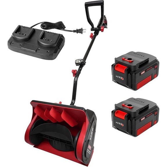 MZK Cordless Snow Shovel with Batteries and Charger