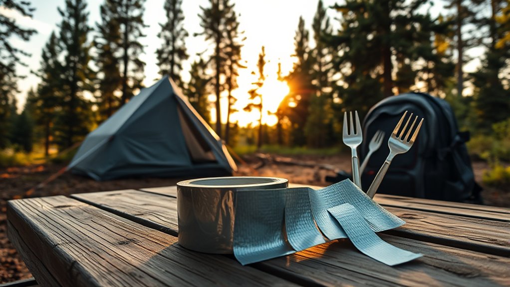 creative camping duct tape uses