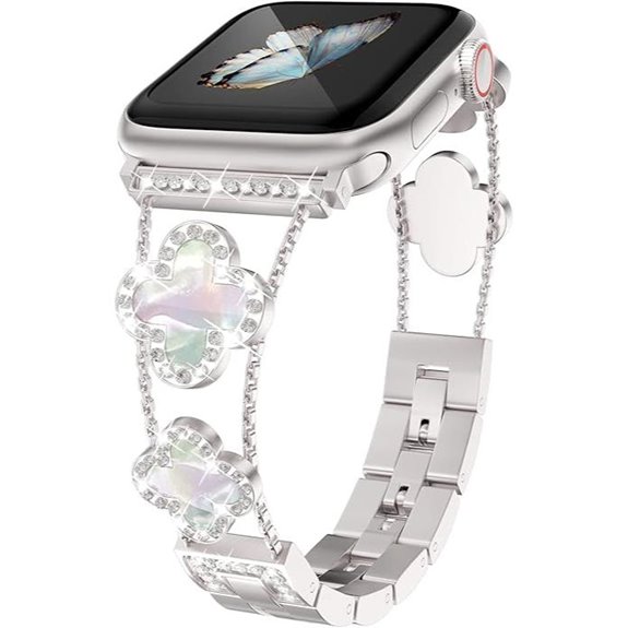 Diamond Metal Watch Bands for Apple Watch Sizes