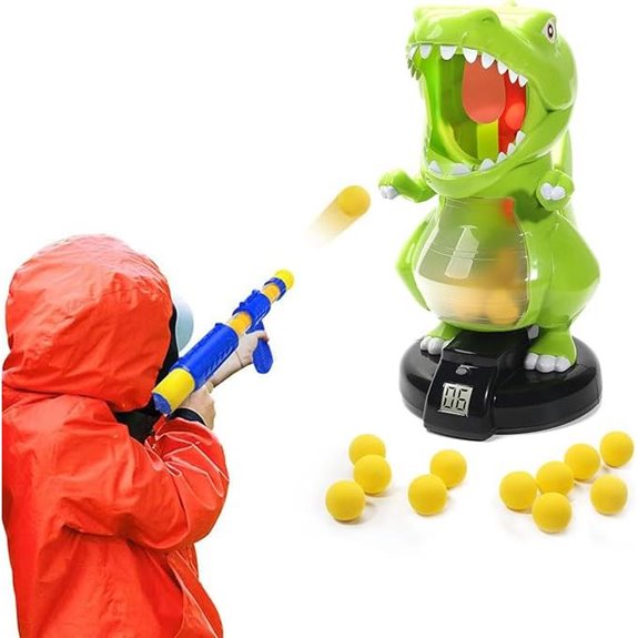EagleStone Dinosaur Target Game for Kids with Foam Balls