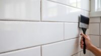 diy bathroom tile re grouting