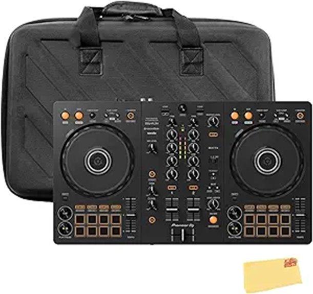 Pioneer DDJ-FLX4 DJ Controller Bundle with Case