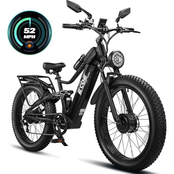 EcoE Dual Motor Electric Bike with 52MPH Speed
