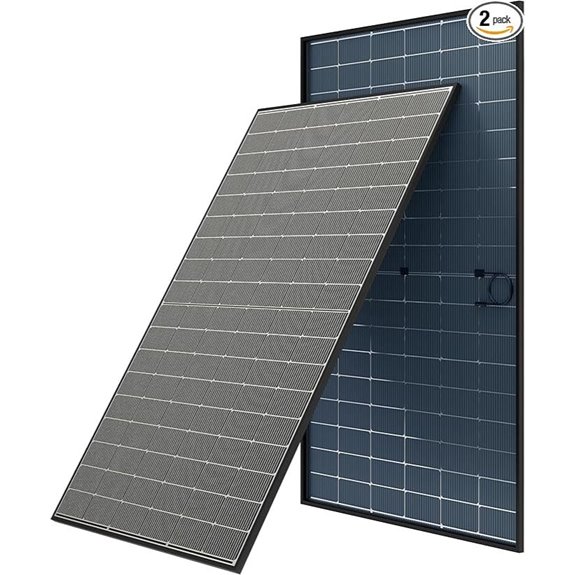 Bifacial 400W Solar Panel 2-Pack for Off-Grid Systems
