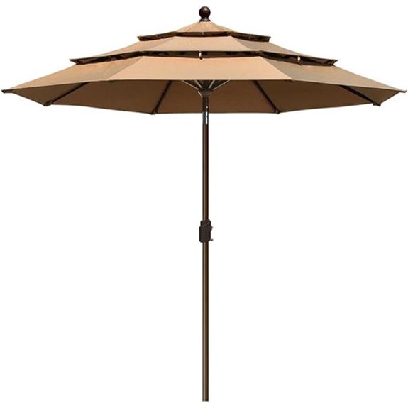 EliteShade 10-Year Non-Fading Patio Market Umbrella