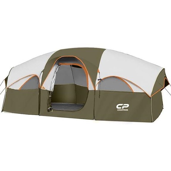 CAMPROS 8-Person Camping Tent with Divided Room
