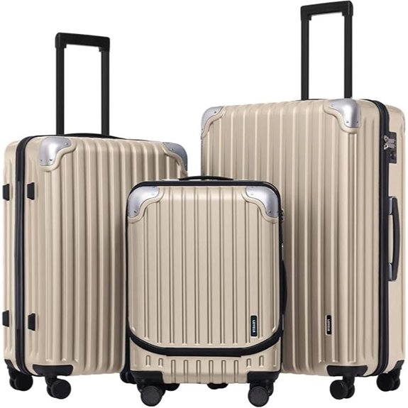 LEVEL8 Grace Hardshell Luggage Set with Wheels