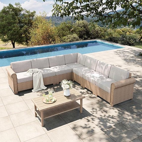 eight piece patio furniture