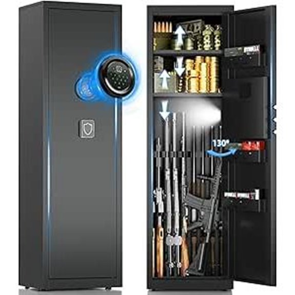 8-10 Gun Safe with Digital Keypad and Removable Shelves