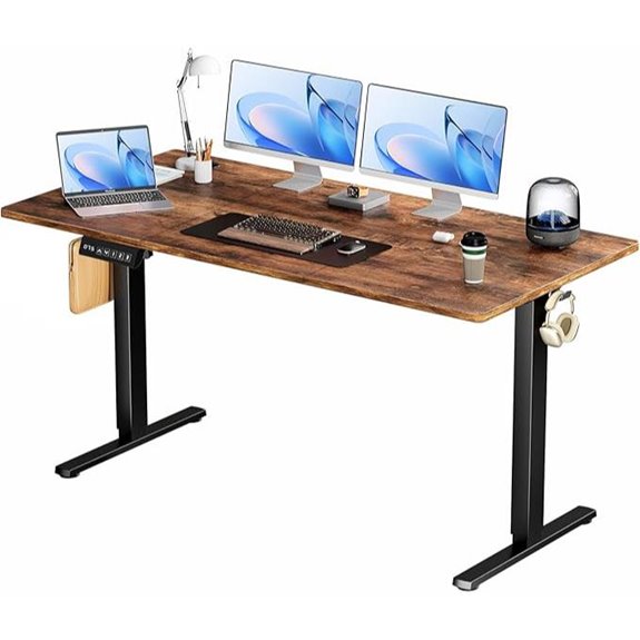 Smug Electric Standing Desk 63 Inch Ergonomic Workspace