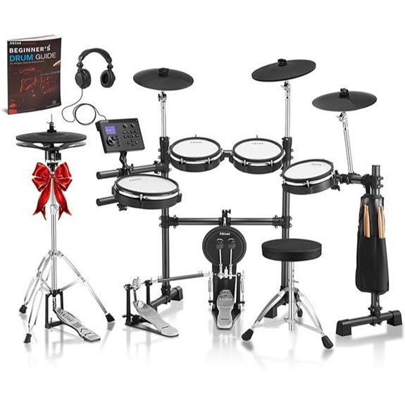 AKLOT Electric Drum Set with Cymbals and MIDI
