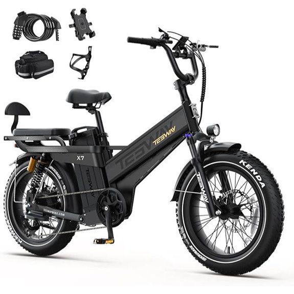 TESWAY 52V 3600W Dual Motor Electric Fat Tire Bike