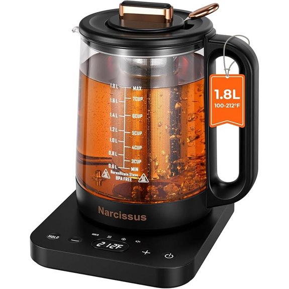 Narcissus Electric Kettle with Temperature Control and Infuser