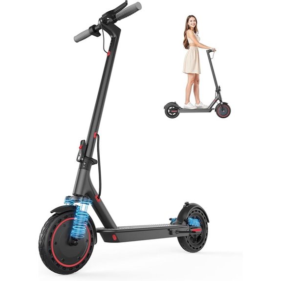 VOLPAM Electric Scooter 350W/500W Motor Max Range