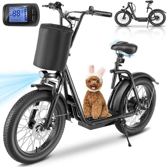 Caroma Electric Scooter with Seat and Basket