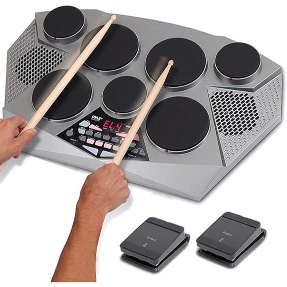 Pyle Pro Electronic Drum Kit with 7 Pads