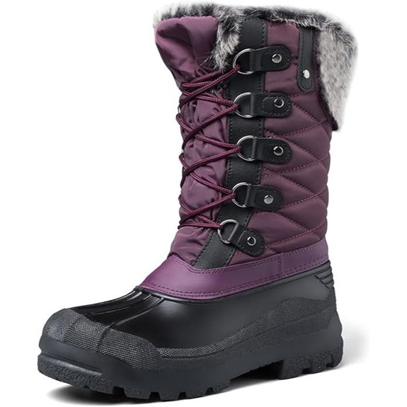 Mysoft Women's Insulated Waterproof Snow Boots