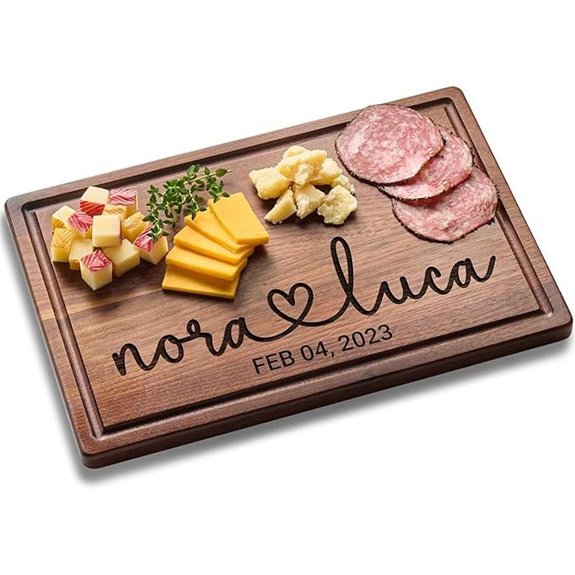 Personalized Wedding Cutting Board Engraved Couple Gift