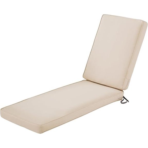 Montlake Outdoor Chaise Lounge Cushion FadeSafe Water-Repellent