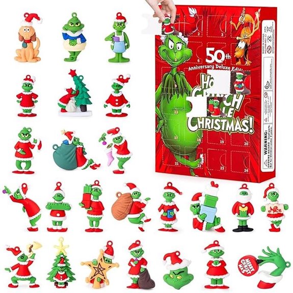 Christmas Advent Calendar with 24 Doll Figures