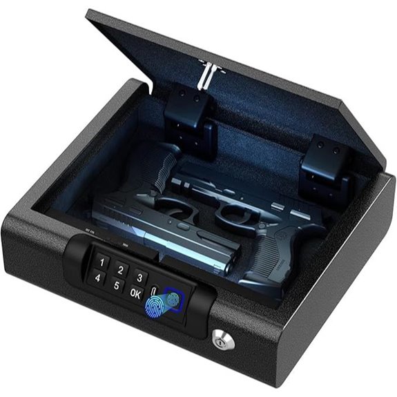 Biometric Gun Safe with Fingerprint & PIN Unlock