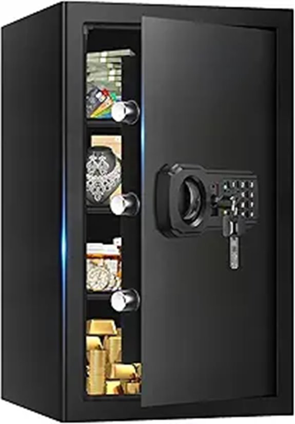 Large Fireproof Digital Safe with Programmable Keypad