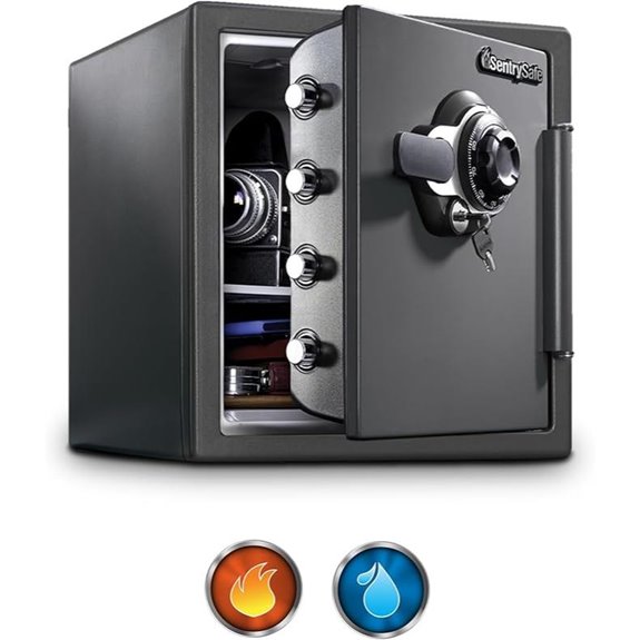 SentrySafe Fireproof Waterproof Safe with Dial Combination