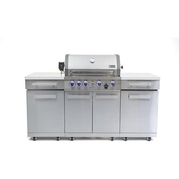 Mont Alpi 5-Burner Outdoor Gas Grill with Accessories