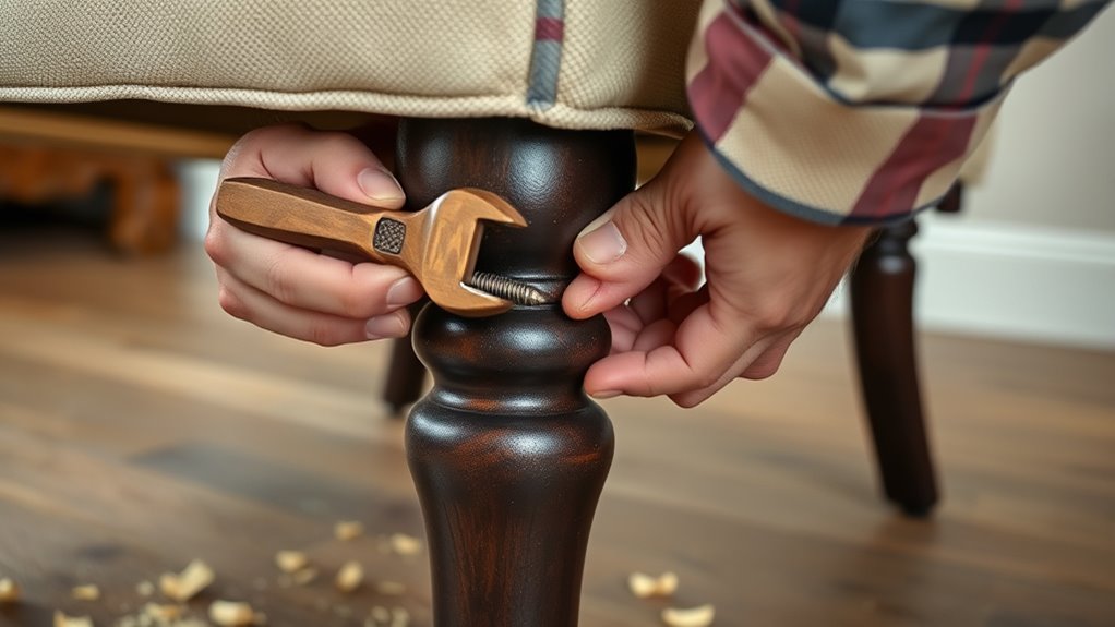 fixing wobbly furniture easily