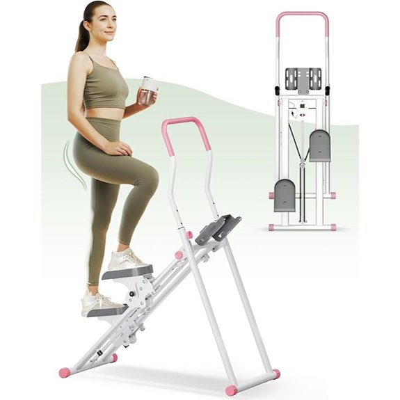 PAETA Foldable Stair Stepper with LCD Monitor