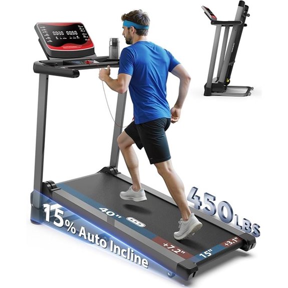 CIIHI Foldable Treadmill with Auto Incline and App