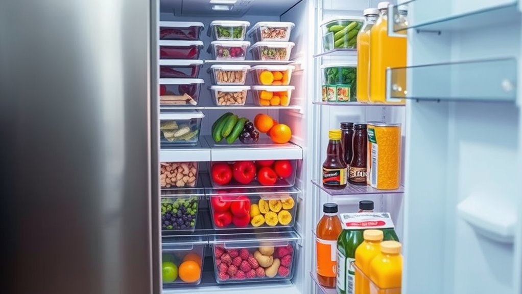 fridge organization for less waste