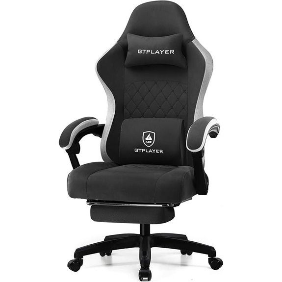 GTPLAYER Gaming Office Chair with Footrest and Lumbar