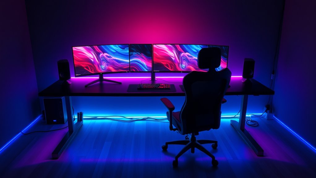 gaming desk features prioritized