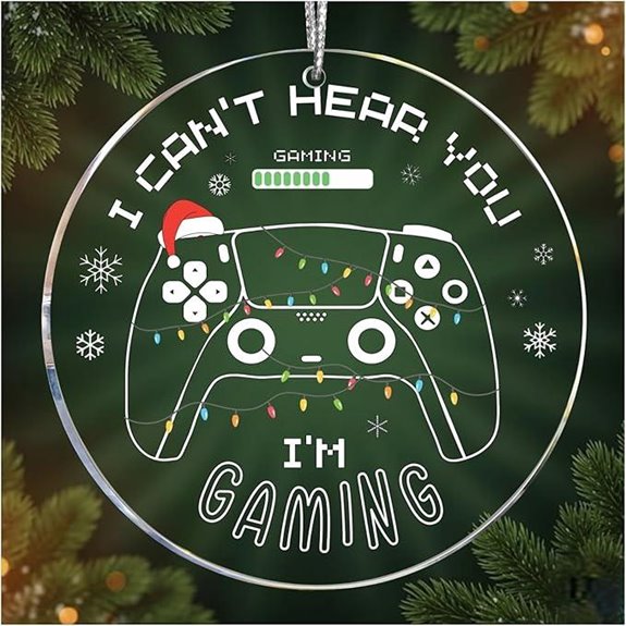 Gaming Christmas Ornaments 2025 - Controller & Gamer Gifts