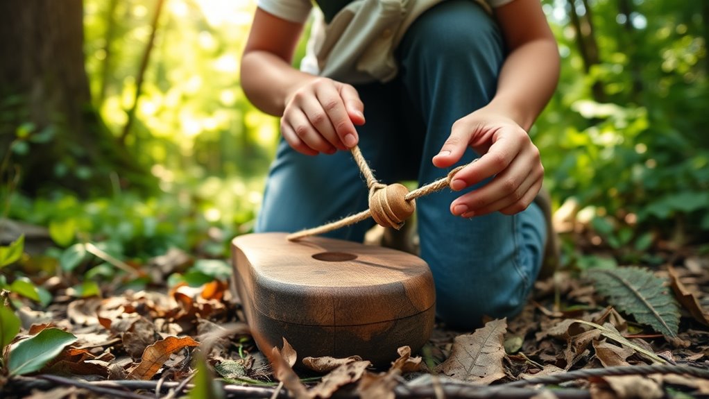 gather dry prepared tinder