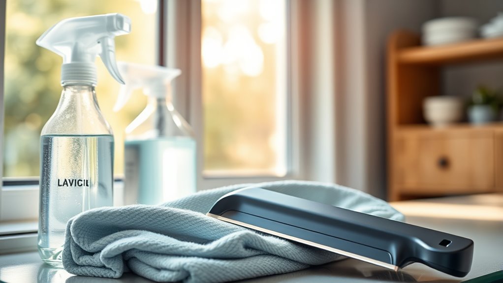 gather supplies before cleaning