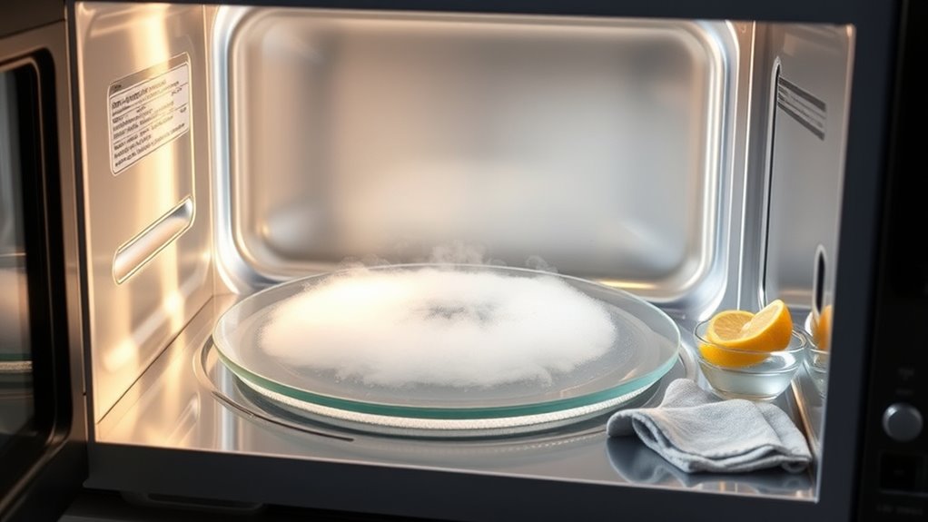 gentle scrubbing for stains