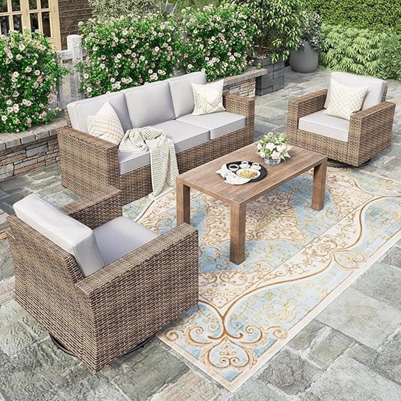 HERA'S HOUSE Patio Conversation Set with Cushions